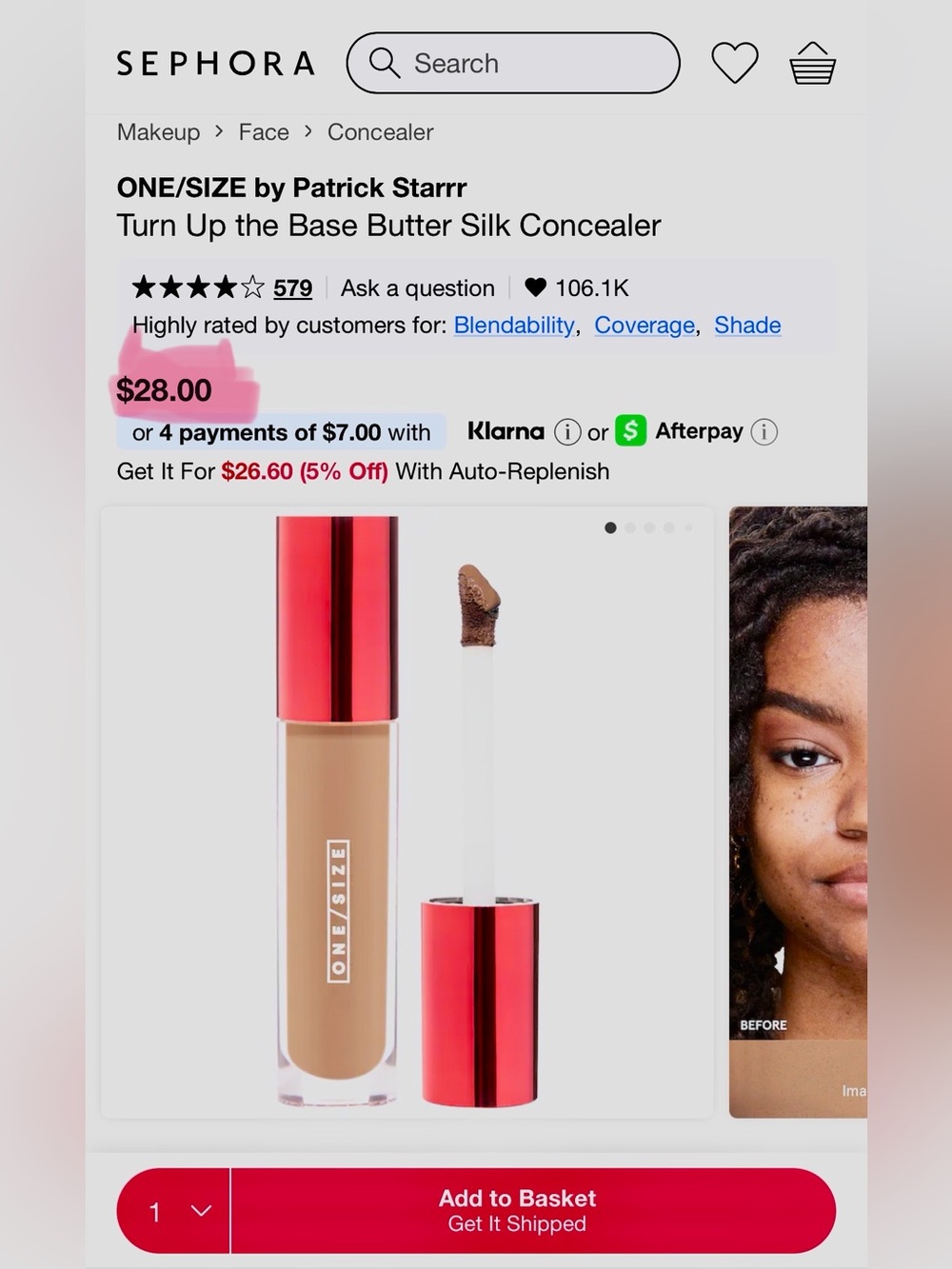 🎀ONE/SIZE Butter Silk Concealer - Light 2🎀